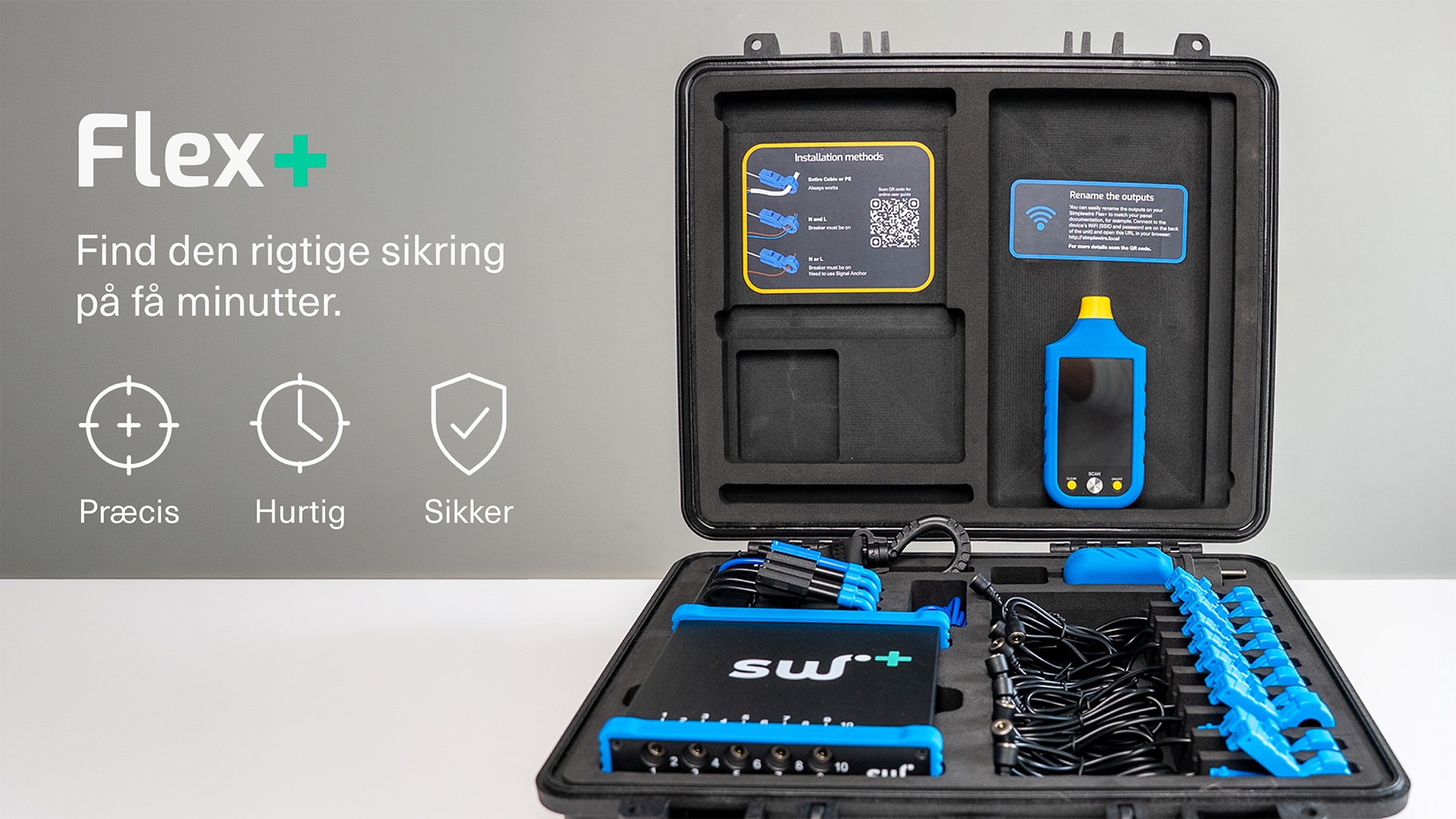 Simplewire Flex+ komplet kit med scanner, sender og signaltænger