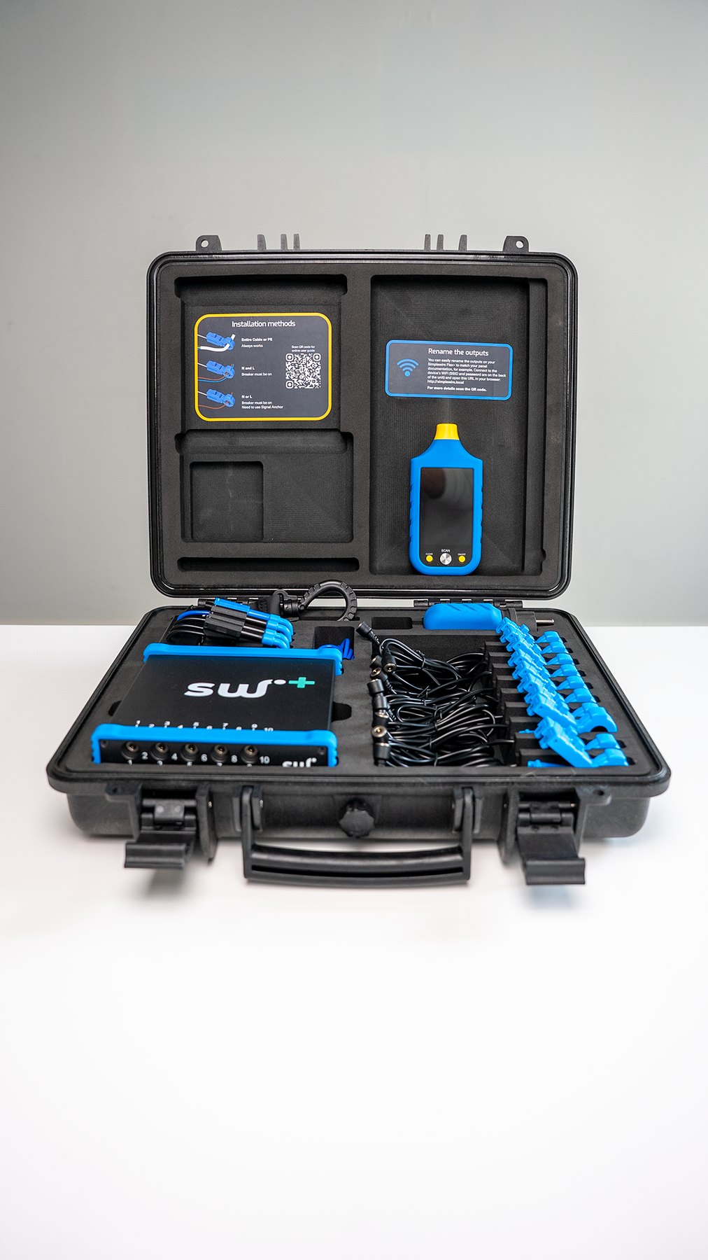 Simplewire Flex+ komplet kuffert med senderenhed, håndscanner, signaltænger, kabler og tilbehør